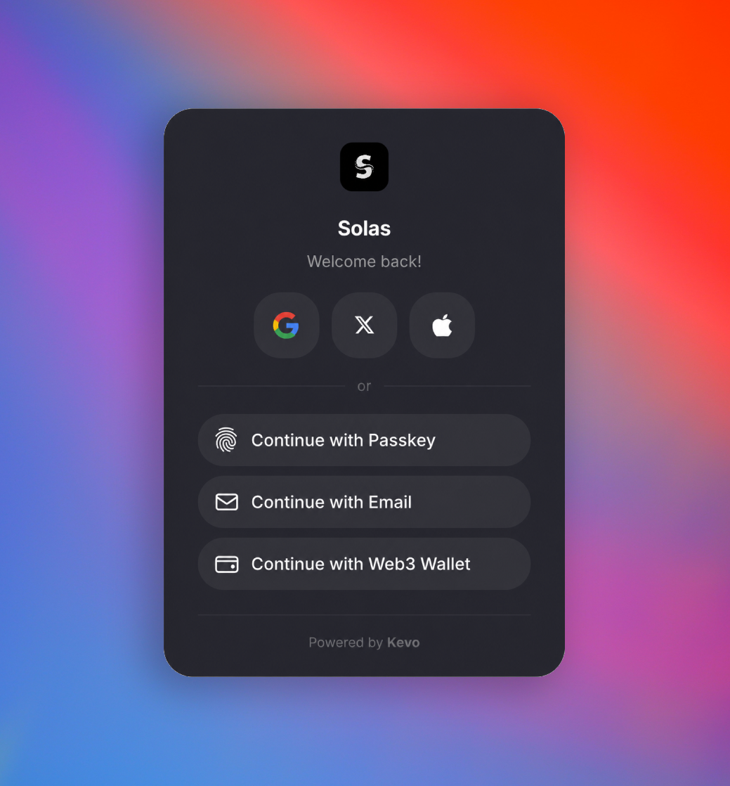 Kevo branded login